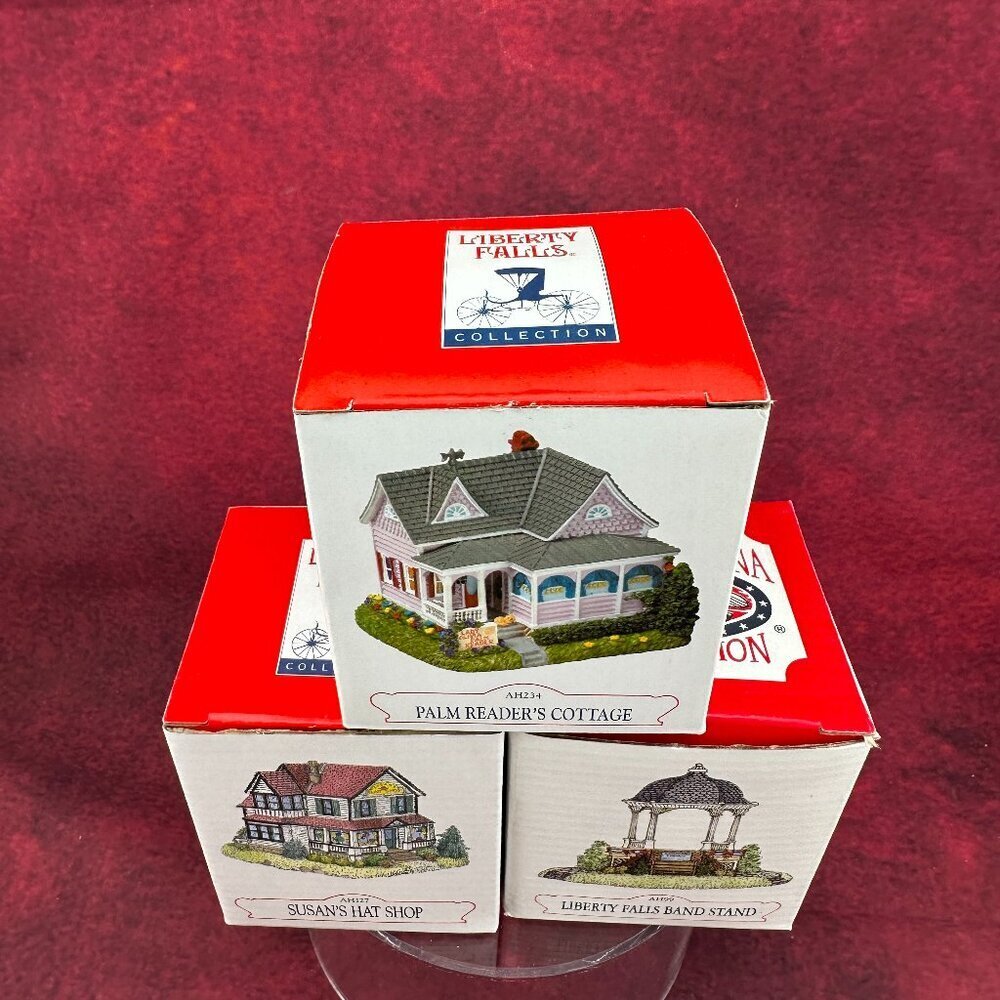 LIBERTY FALLS AMERICANA COLLECTION LOT of 3 MINIATURE BUILDINGS w/BOXES - Picture 2 of 5